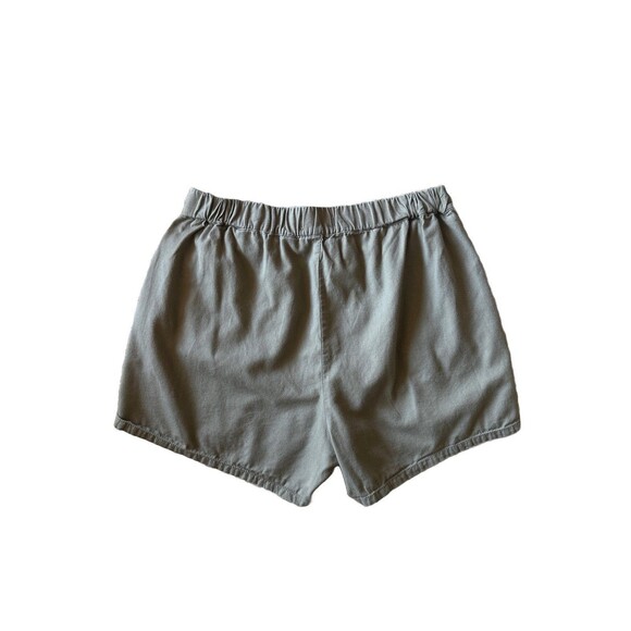 Madewell Women's M Easy Pull On Shorts Olive Green Cotton Viscose Blend 3.5" - Picture 4 of 8
